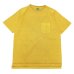 画像1: Good On（グッドオン）Short Sleeve Heavy Raglan Pocket Tee（ショートスリーブヘビーラグランポケットTシャツ）"Pigment Dye"/Banana（バナナ） (1)