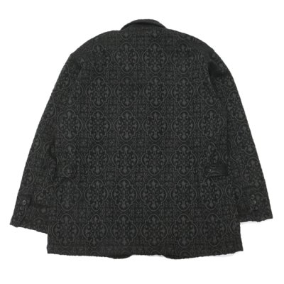 画像2: ENGINEERED GARMENTS（エンジニアードガーメンツ）LOITER JACKET（ロイタージャケット）Crest Flocked Jacquard/Black（ブラック）