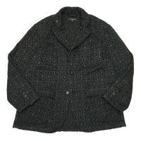 ENGINEERED GARMENTS（エンジニアードガーメンツ）LOITER JACKET（ロイタージャケット）Crest Flocked Jacquard/Black（ブラック）