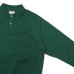 画像4: Yonetomi NEW BASIC（ヨネトミニューベーシック）LIGHT WAVE COTTON KNIT POLO L/S（ライトウェーブコットンニットポロシャツ・ロングスリーブ）/Green（グリーン）