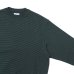 画像4: Yonetomi NEW BASIC（ヨネトミニューベーシック）WAVE COTTON KNIT PULLOVER（ウェーブコットンニットプルオーバー）"BORDER"/Navy（ネイビー）