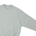 画像4: Yonetomi NEW BASIC（ヨネトミニューベーシック）WAVE COTTON KNIT PULLOVER（ウェーブコットンニットプルオーバー）"BORDER"/Grey（グレー）