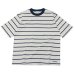 画像1: L.L.Bean（エルエルビーン）Union Short Sleeve Striped T-Shirt（ユニオンショートスリーブストライプTシャツ）-JAPAN EDITION-/Birch×Dk.Navy（バーチ×ダークネイビー） (1)