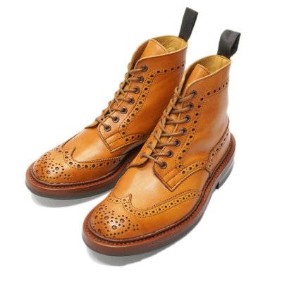 画像2: Tricker's（トリッカーズ）カントリーブローグブーツ（ダイナイトソール）/1001 Burnished（1001バーニッシュド）