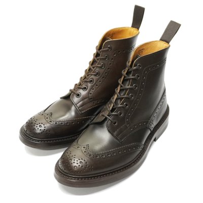 画像2: Tricker's（トリッカーズ）カントリーブローグブーツ（ダイナイトソール）/Espresso Burnished（エスプレッソバーニッシュド）