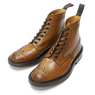 画像2: Tricker's（トリッカーズ）カントリーブローグブーツ（ダイナイトソール）/Beechnut Burnished（ビーチナッツバーニッシュド）