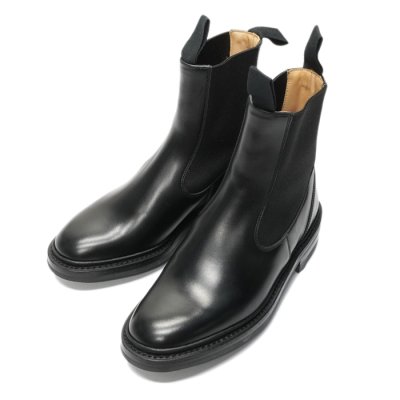 画像2: Tricker's（トリッカーズ）プレーントゥサイドゴアブーツ（リッジウェイソール）/Black Box Calf（ブラックボックスカーフ）