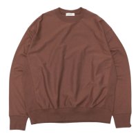 alvana（アルヴァナ）B.D SWEAT TEE SHIRT（スウェットTシャツ）”空紡”/Red Brown（レッドブラウン）