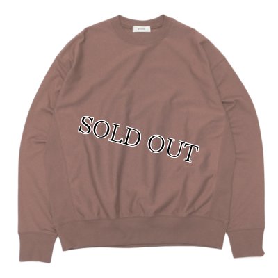 画像1: alvana（アルヴァナ）B.D SWEAT TEE SHIRT（スウェットTシャツ）”空紡”/Red Brown（レッドブラウン）