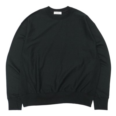 画像1: alvana（アルヴァナ）B.D SWEAT TEE SHIRT（スウェットTシャツ）”空紡”/Black（ブラック）