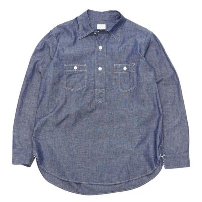 画像1: Post O'Alls（ポストオーバーオールズ）No,2 Shirt（No,2シャツ）Classic Chambray/Indigo（インディゴ）