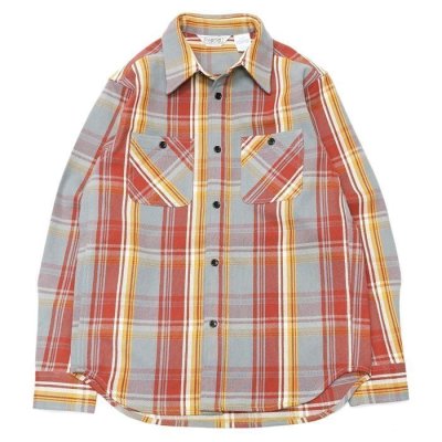 画像1: FIVE BROTHER（ファイブブラザー）HEAVY FLANNEL WORK SHIRTS（ヘビーフランネルワークシャツ）/Red（レッド）