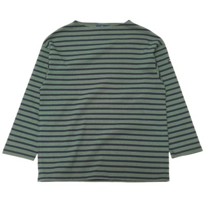 画像1: SAINT JAMES（セントジェームス）OUESSANT LOOSE（ウエッソン・ルーズ）/VEGETAL×NAVY（カーキ×ネイビー）