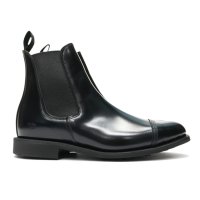 SANDERS（サンダース）Military Cap Toe Chelsea Boot（ミリタリーキャップトゥチェルシーブーツ）/Black（ブラック）