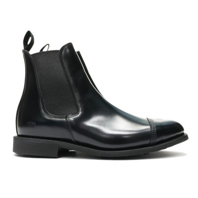 画像1: SANDERS（サンダース）Military Cap Toe Chelsea Boot（ミリタリーキャップトゥチェルシーブーツ）/Black（ブラック）