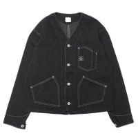 Post O'Alls（ポストオーバーオールズ）Stoker's Jacket（ストーカージャケット）Herringbone Denim/Black（ブラック）