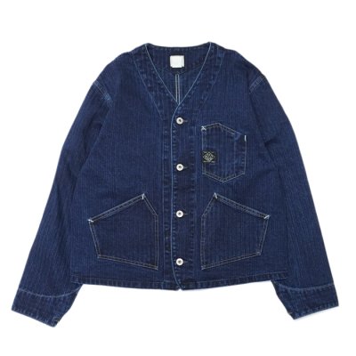 画像1: Post O'Alls（ポストオーバーオールズ）Stoker's Jacket（ストーカージャケット）Herringbone Denim/Double Indigo（インディゴ）