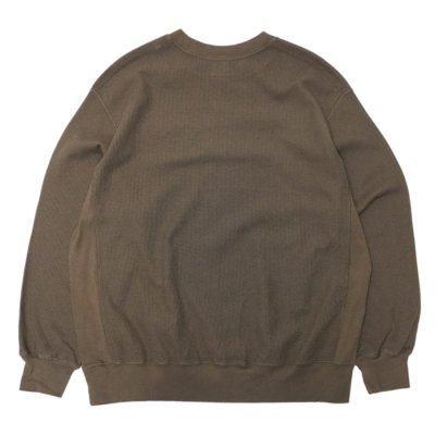 画像2: blurhms ROOTSTOCK（ブラームスルーツストック）Rough&Smooth Thermal Pullover（ラフ&スムースサーマルプルオーバー）/Khaki Brownl（カーキブラウン）