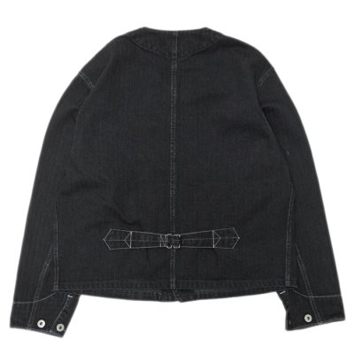 画像2: Post O'Alls（ポストオーバーオールズ）Stoker's Jacket（ストーカージャケット）Herringbone Denim/Black（ブラック）