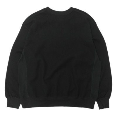 画像2: blurhms ROOTSTOCK（ブラームスルーツストック）Rough&Smooth Thermal Pullover（ラフ&スムースサーマルプルオーバー）/Blackl（ブラック）