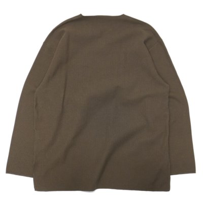 画像2: blurhms ROOTSTOCK（ブラームスルーツストック）Rough&Smooth Thermal Over-Neck L/S（ラフ&スムースサーマルオーバーネックシャツ ロングスリーブ）/Khaki Brown（カーキブラウン）