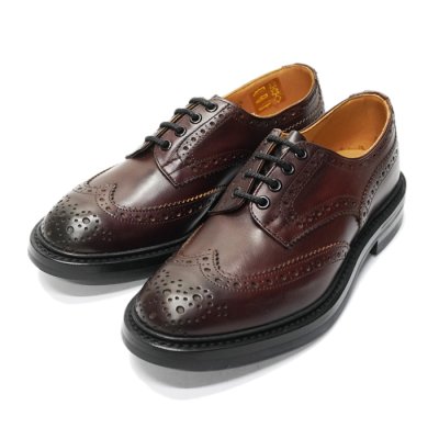 画像2: Tricker's（トリッカーズ）カントリーブローグシューズ（Bourton）ダイナイトソール/Burgundy Burnished（バーガンディバーニッシュド）