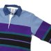 画像4: BARBARIAN（バーバリアン）Heavy Weight Rugby Collar L/S Shirt（ヘビーウェイトラガーシャツ）”Bold Mountaineer”/Columbia×Purple×Teal×Black with Dark deni Collar（コロンビア×パープル×ティール×ブラック+ダークデニムカラー）