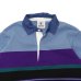 画像3: BARBARIAN（バーバリアン）Heavy Weight Rugby Collar L/S Shirt（ヘビーウェイトラガーシャツ）”Bold Mountaineer”/Columbia×Purple×Teal×Black with Dark deni Collar（コロンビア×パープル×ティール×ブラック+ダークデニムカラー）