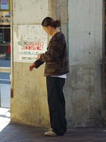 他の写真1: ENGINEERED GARMENTS（エンジニアードガーメンツ）KNIT CARDIGAN（ニットカーディガン）Fair Isle Stripe Sweater Knit/Brown（ブラウン）