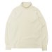 画像1: Yonetomi NEW BASIC（ヨネトミニューベーシック）GARMENT DYED T-SHIRT TURTLE NECK（ガーメントダイドTシャツ・タートルネック）/Ecru（エクリュ） (1)