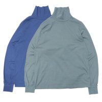 Yonetomi NEW BASIC（ヨネトミニューベーシック）GARMENT DYED T-SHIRT TURTLE NECK（ガーメントダイドTシャツ・タートルネック）/D,Gray（グレー）・Blue（ブルー）