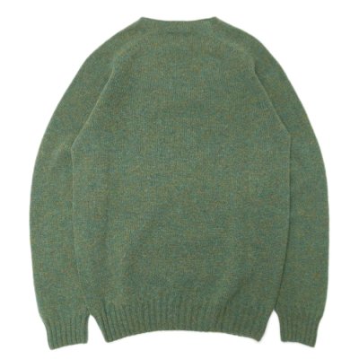 画像2: INVERALLAN（インバーアラン）Crew Neck Saddle Shoulder Sweater（クルーネックサドルショルダーセーター）Supersoft Shetland/JADE（ジェード）