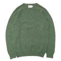 INVERALLAN（インバーアラン）Crew Neck Saddle Shoulder Sweater（クルーネックサドルショルダーセーター）Supersoft Shetland/JADE（ジェード）