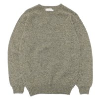 INVERALLAN（インバーアラン）Crew Neck Saddle Shoulder Sweater（クルーネックサドルショルダーセーター）Supersoft Shetland/OYSTER（オイスター）