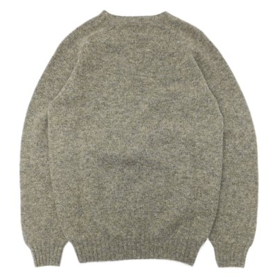 画像2: INVERALLAN（インバーアラン）Crew Neck Saddle Shoulder Sweater（クルーネックサドルショルダーセーター）Supersoft Shetland/OYSTER（オイスター）