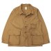 画像1: F.O.B FACTORY（エフオービーファクトリー）HUNTING JACKET（ハンティングジャケット）HEAVY COTTON TWILL/Khaki（カーキ） (1)