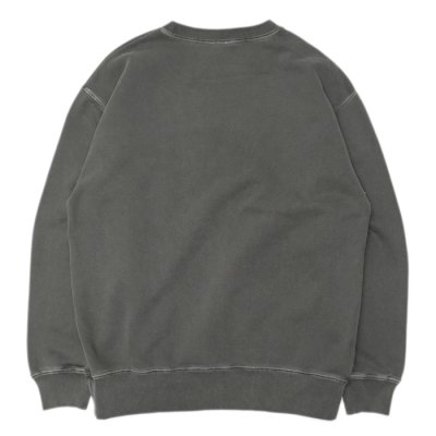 画像2: BARNS OUTFITTERS (バーンズアウトフィッターズ) Super Heavy Weight Sweat Shirt -Pigment Dye- (スーパーヘビーウェイトスウェットシャツ) "Santa fe" /Charcal(チャコール)