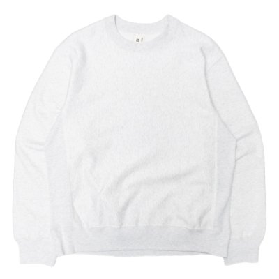 画像1: blurhms ROOTSTOCK（ブラームスルーツストック）Soft&Hard Sweat Crew Neck Pullover（ソフト&ハードスウェットクルーネックプルオーバー）/Heather White（ヘザーホワイト）