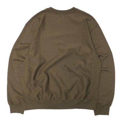 画像2: blurhms ROOTSTOCK（ブラームスルーツストック）Soft&Hard Sweat Crew Neck Pullover（ソフト&ハードスウェットクルーネックプルオーバー）/Khaki Brown（カーキブラウン）