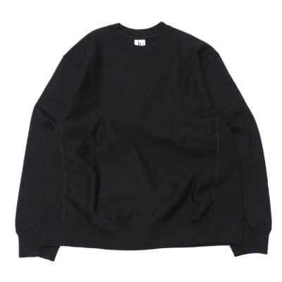 画像1: blurhms ROOTSTOCK（ブラームスルーツストック）Soft&Hard Sweat Crew Neck Pullover（ソフト&ハードスウェットクルーネックプルオーバー）/Black（ブラック）