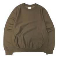 blurhms ROOTSTOCK（ブラームスルーツストック）Soft&Hard Sweat Crew Neck Pullover（ソフト&ハードスウェットクルーネックプルオーバー）/Khaki Brown（カーキブラウン）