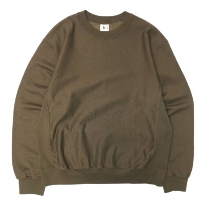 画像1: blurhms ROOTSTOCK（ブラームスルーツストック）Soft&Hard Sweat Crew Neck Pullover（ソフト&ハードスウェットクルーネックプルオーバー）/Khaki Brown（カーキブラウン）