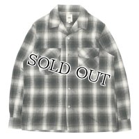 F.O.B FACTORY（エフオービーファクトリー）NEL OPEN COLLAR SHIRT（ネルオープンカラーシャツ）Cotton Flannel/Black（ブラック）