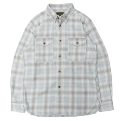 画像1: Nigel Cabourn（ナイジェル・ケーボン）THARKAY SHIRT（ターカイシャツ） OMBRE NEL/Light Grey（ライトグレー）