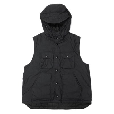 画像1: ENGINEERED GARMENTS（エンジニアードガーメンツ）Field Vest（フィールドベスト）NYCO Twill/Black（ブラック）