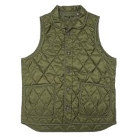 A VONTADE（アボンタージ）Quilted Line Vest（キルテッドライナーベスト）Detachble Collar/Olive（オリーブ）