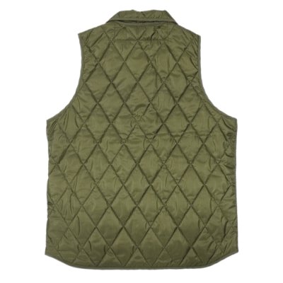 画像2: A VONTADE（アボンタージ）Quilted Line Vest（キルテッドライナーベスト）Detachble Collar/Olive（オリーブ）