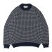 画像1: L.L.Bean（エルエルビーン）Wayne Sweater Bard's-Eye（ウェインセーターバーズアイ）-Japan Edition-/Navy×Natural（ネイビー×ナチュラル）※Mサイズのみ (1)