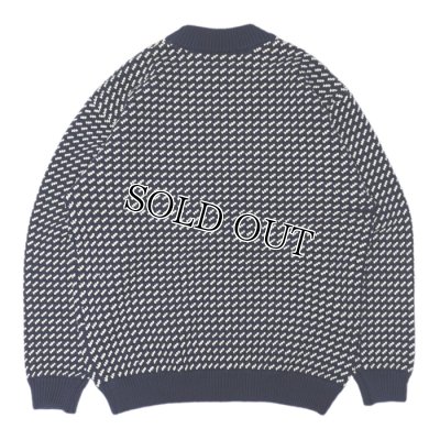 画像2: L.L.Bean（エルエルビーン）Wayne Sweater Bard's-Eye（ウェインセーターバーズアイ）-Japan Edition-/Navy×Natural（ネイビー×ナチュラル）※Mサイズのみ