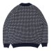 画像2: L.L.Bean（エルエルビーン）Wayne Sweater Bard's-Eye（ウェインセーターバーズアイ）-Japan Edition-/Navy×Natural（ネイビー×ナチュラル）※Mサイズのみ (2)